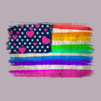 American Flag And Lgbt Flag  Background Vintage Tee | Teevron