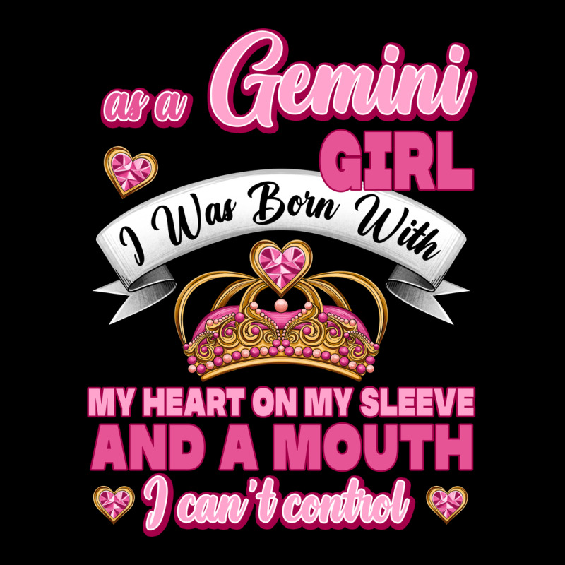 As A Gemini Girl I Was Born With My Heart On My Sleeve And A Mouth Zipper Hoodie by Jasminsmagicworld | Teevron
