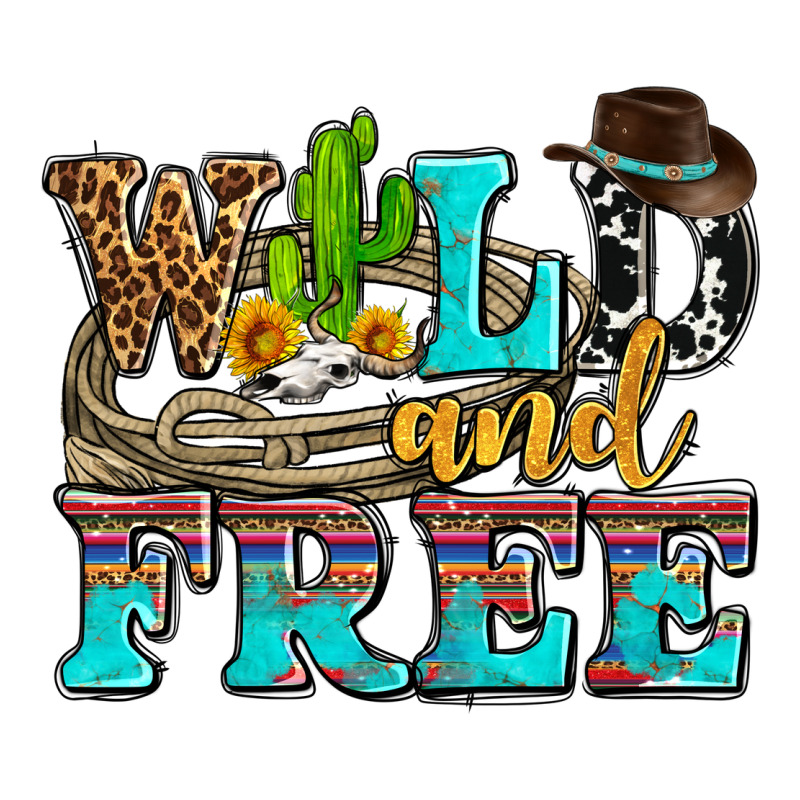Wild And Free With Cactus Long Sleeve Tee by AdoDesignShop | Teevron