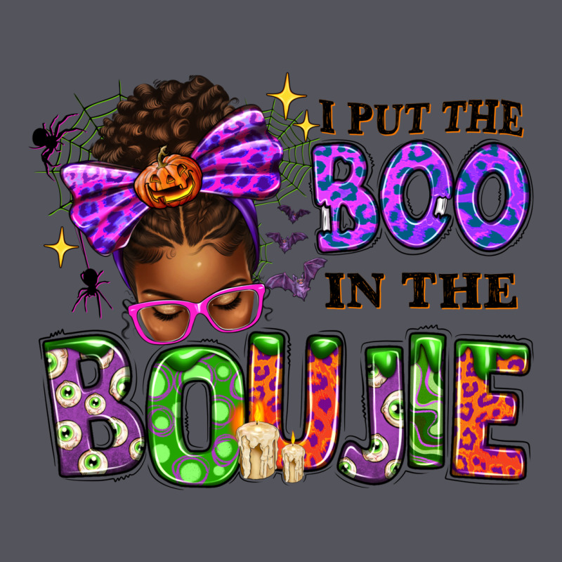 I Put The Boo In The Boujie Messy Bun Vintage Hoodie by texasbilliewilder | Teevron