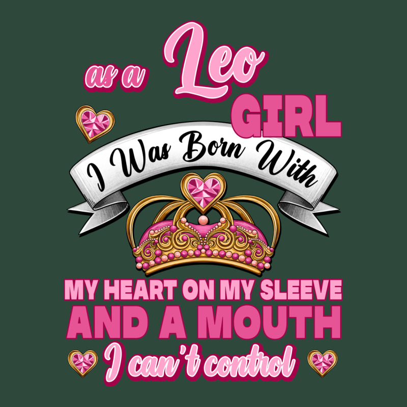 As A Leo Girl I Was Born With My Heart On My Sleeve And A Mouth Zipper Hoodie by Jasminsmagicworld | Teevron