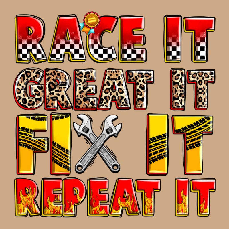 Race It Great It Fix It Repeat It Vintage Hoodie by Zillion Design Studio | Teevron