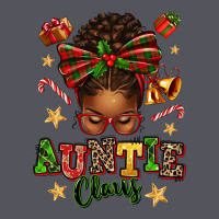 Auntie Claus Afro Messy Bun Vintage Hoodie | Teevron