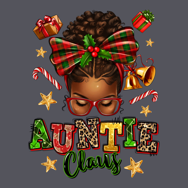 Auntie Claus Afro Messy Bun Vintage Hoodie by texasbilliewilder | Teevron
