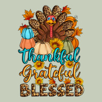 Thankful Grateful Blessed Turkey Classic Tee | Teevron