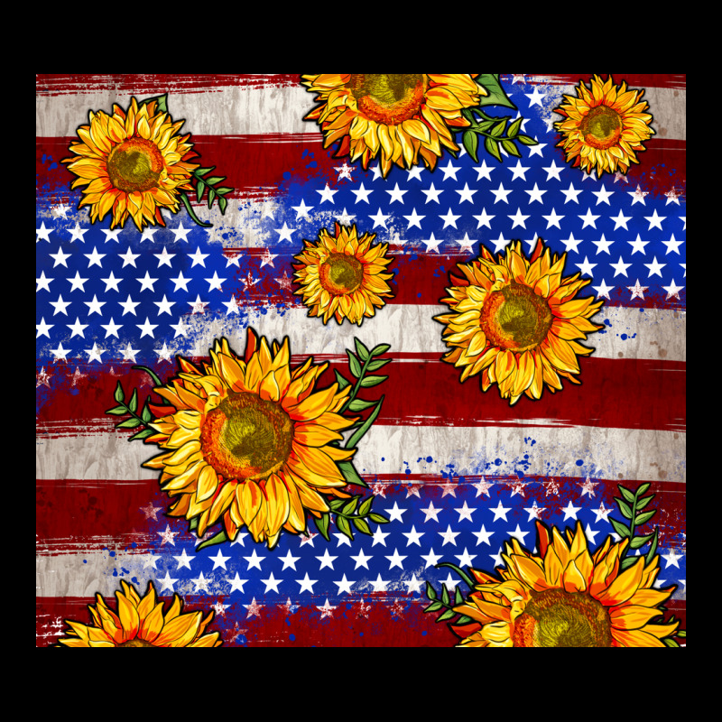 4th Of July Usa Flag Sunflower 20oz Tumbler Heavyweight Sweatshirt by Neo Western | Teevron