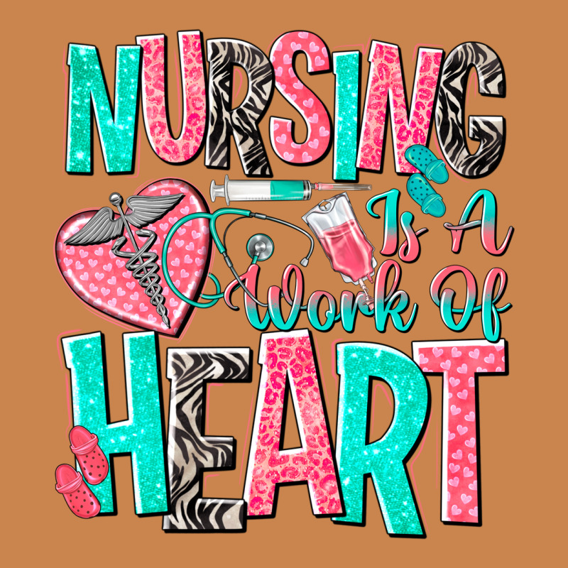 Nursing Is A Work Of Heart Heavyweight Hoodie by NancyCooperArtShop | Teevron