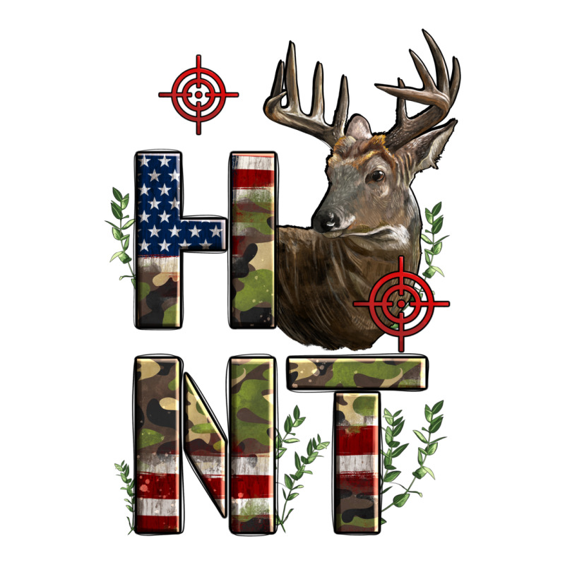 Deer Hunting Usa Flag Zipper Hoodie by LillyAllenDesigns | Teevron