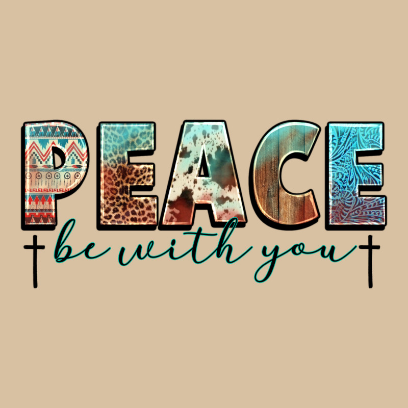 Peace Be With You Cross Heavyweight Hoodie by NancyCooperArtShop | Teevron