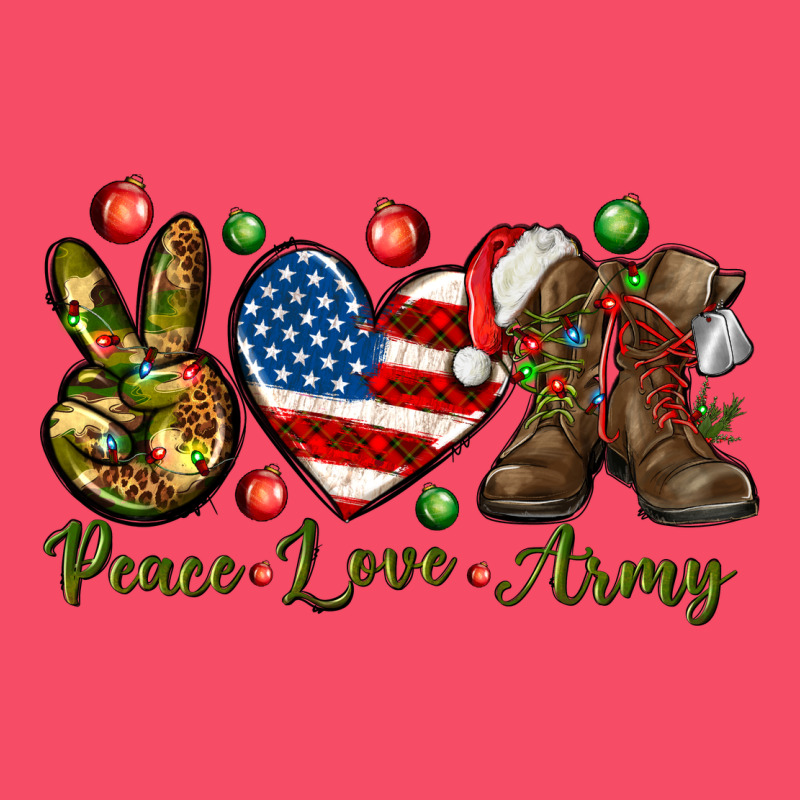 Peace Love Army Christmas Premium Sweatshirt by NancyCooperArtShop | Teevron