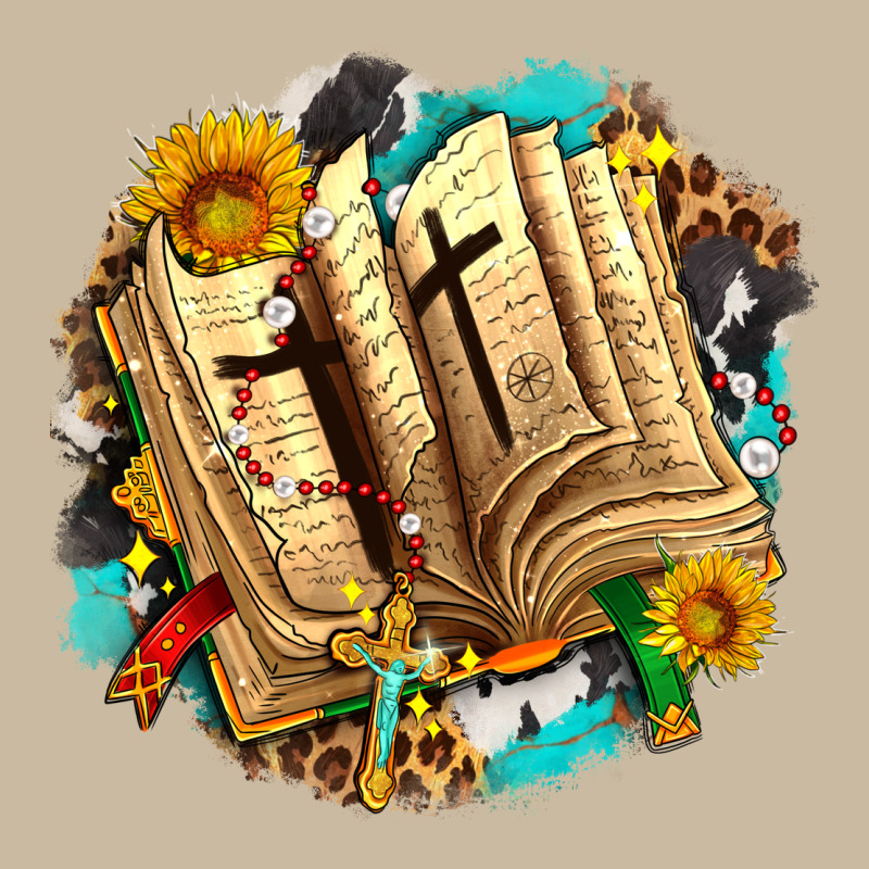 Cross With Bible And Sunflowers Long Sleeve Tee by AdoDesignShop | Teevron