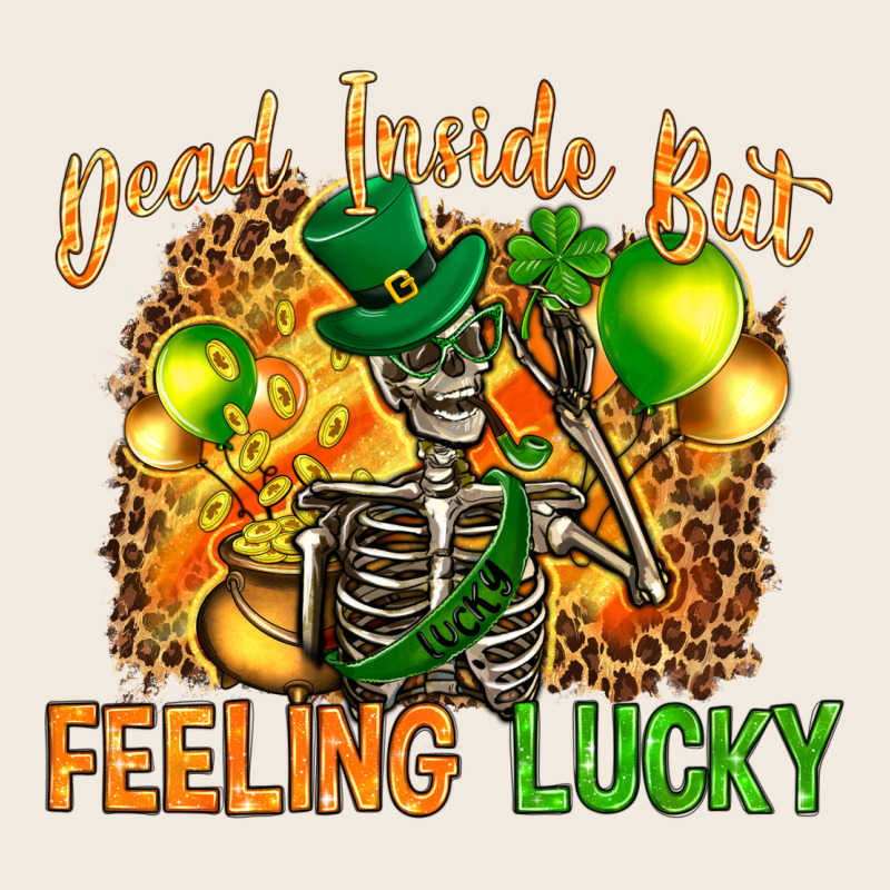 Dead Inside But Feeling Lucky Zipper Hoodie by NancyCooperArtShop | Teevron