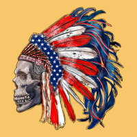 American Indian Headdress With Skull Vintage Hoodie | Teevron