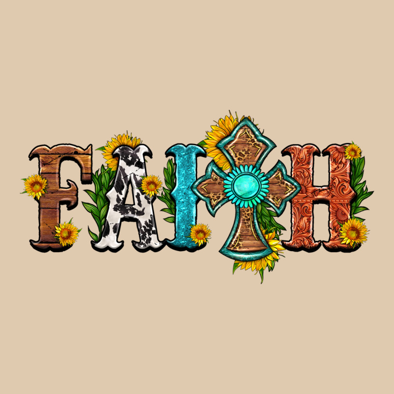Faith With Cross And Sunflower Heavyweight Sweatshirt by HRA Design Shop | Teevron