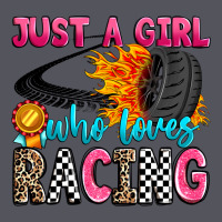 Just A Girl Who Loves Racing Vintage Hoodie | Teevron