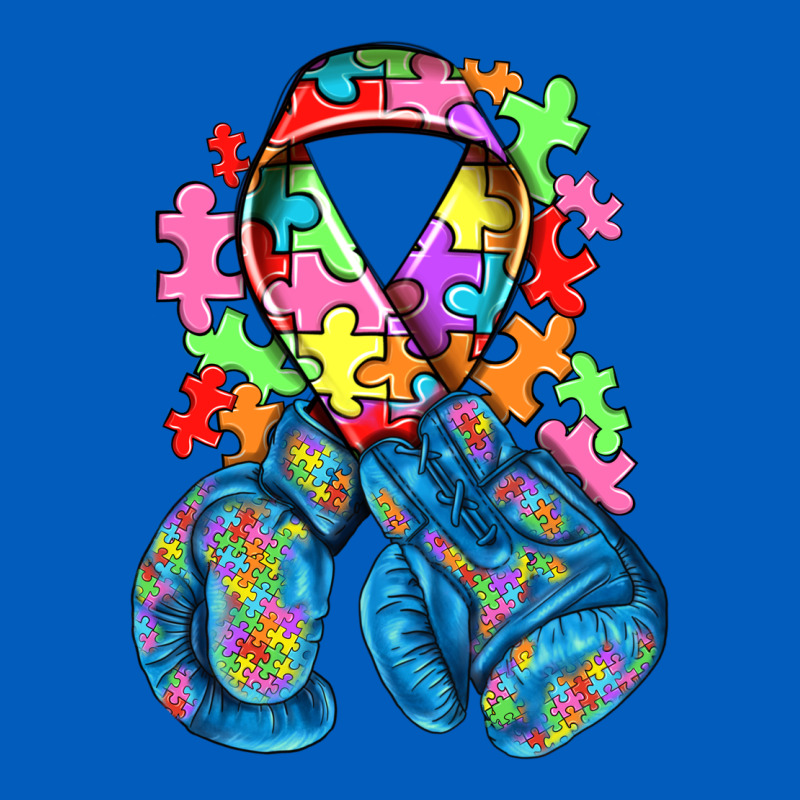 Autism Awareness With Boxing Gloves Urban Hoodie by NancyCooperArtShop | Teevron