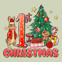 Red Christmas Bunny 1st Christmas Heavyweight Hoodie | Teevron