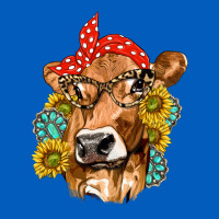 Western Cow With Sunflowers And Gemstone Urban Hoodie | Teevron