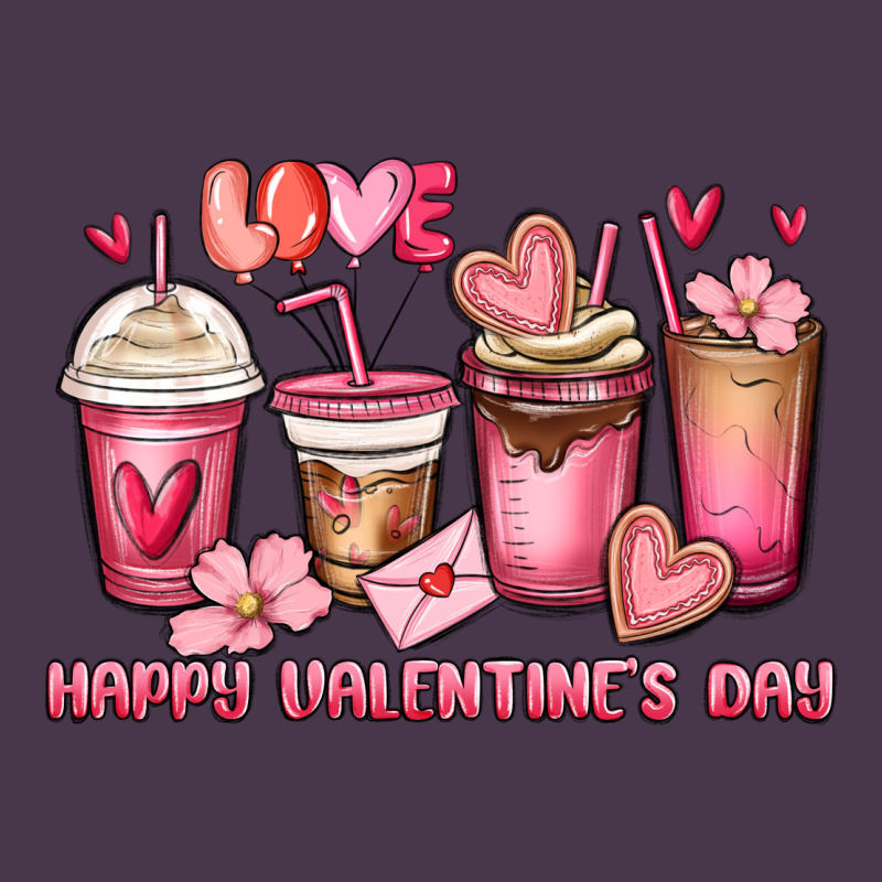 Happy Valentine's Day Coffee Cups Heavyweight Hoodie by MaliasSmallBusiness | Teevron