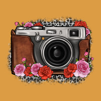 Rose Grey Leopard Vintage Camera Urban Heavy Tee | Teevron
