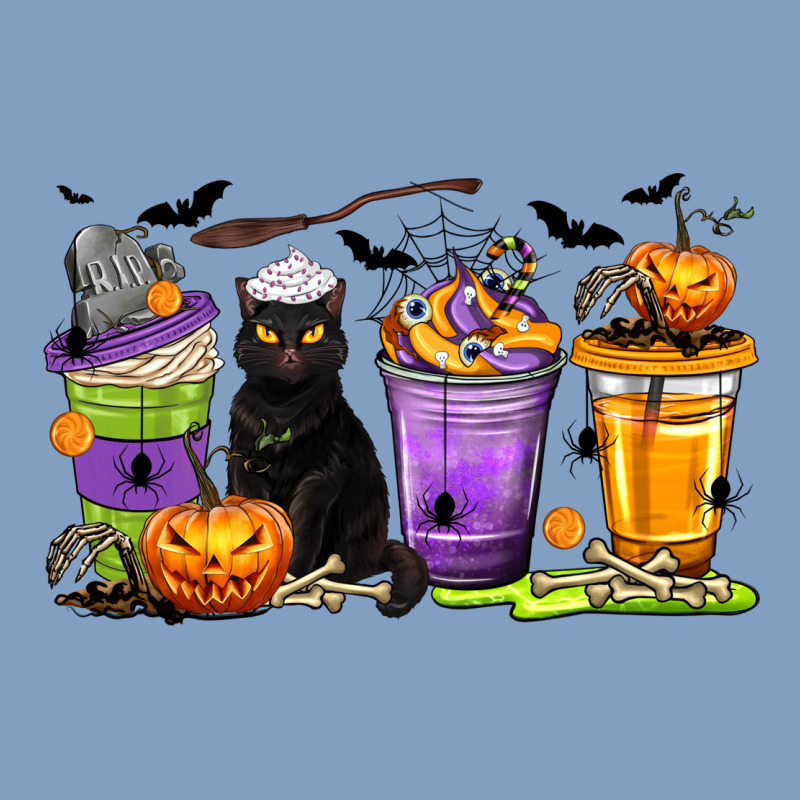 Halloween Cat Coffee Cups Urban Hoodie by texasbilliewilder | Teevron