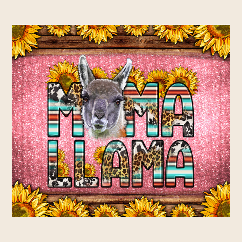 Mama Llama Sunflowers Zipper Hoodie by LillyAllenDesigns | Teevron