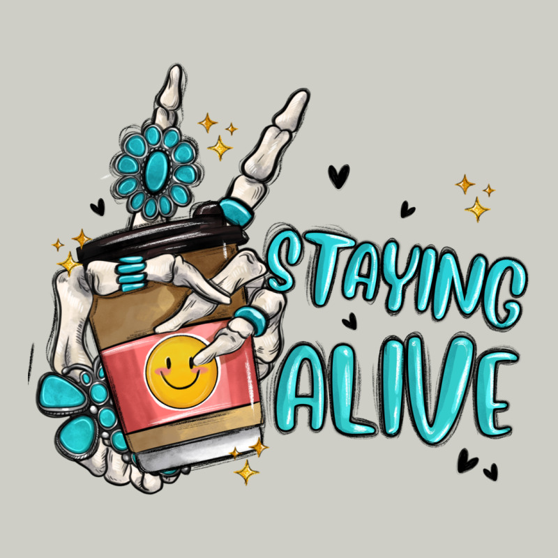 Staying Alive Heavyweight Hoodie by MaliasSmallBusiness | Teevron