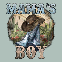 Mamas Boy Western Cowboy Boots Cactus Heavyweight Hoodie | Teevron