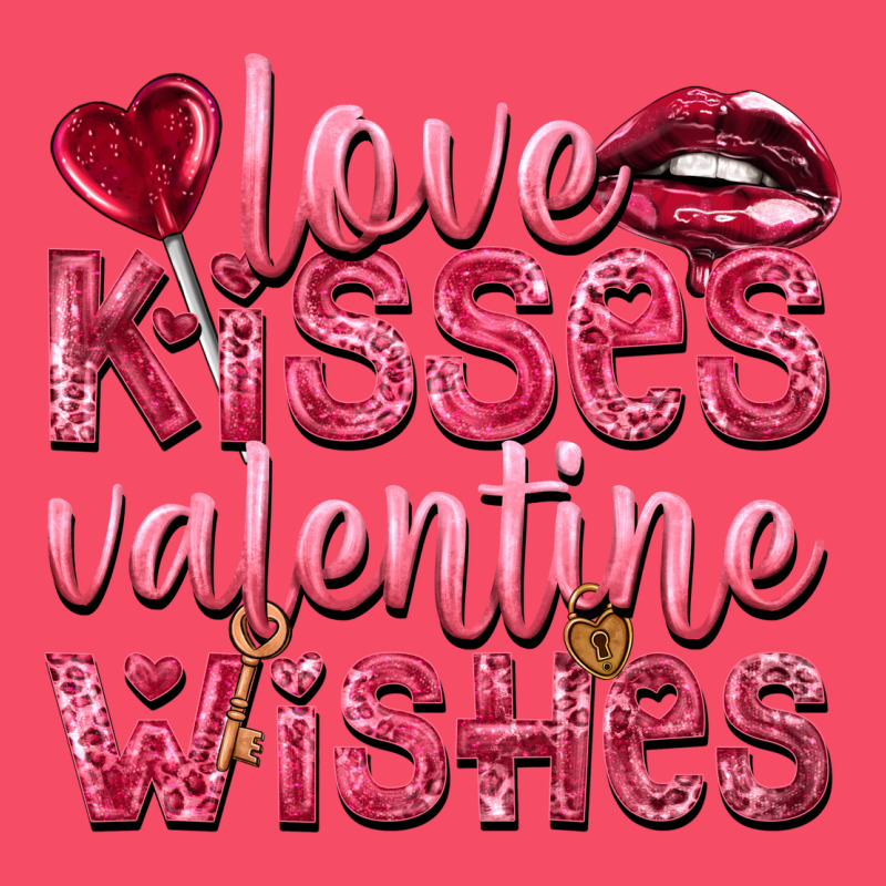 Love Kisses Valentine Wishes Premium Sweatshirt by NancyCooperArtShop | Teevron