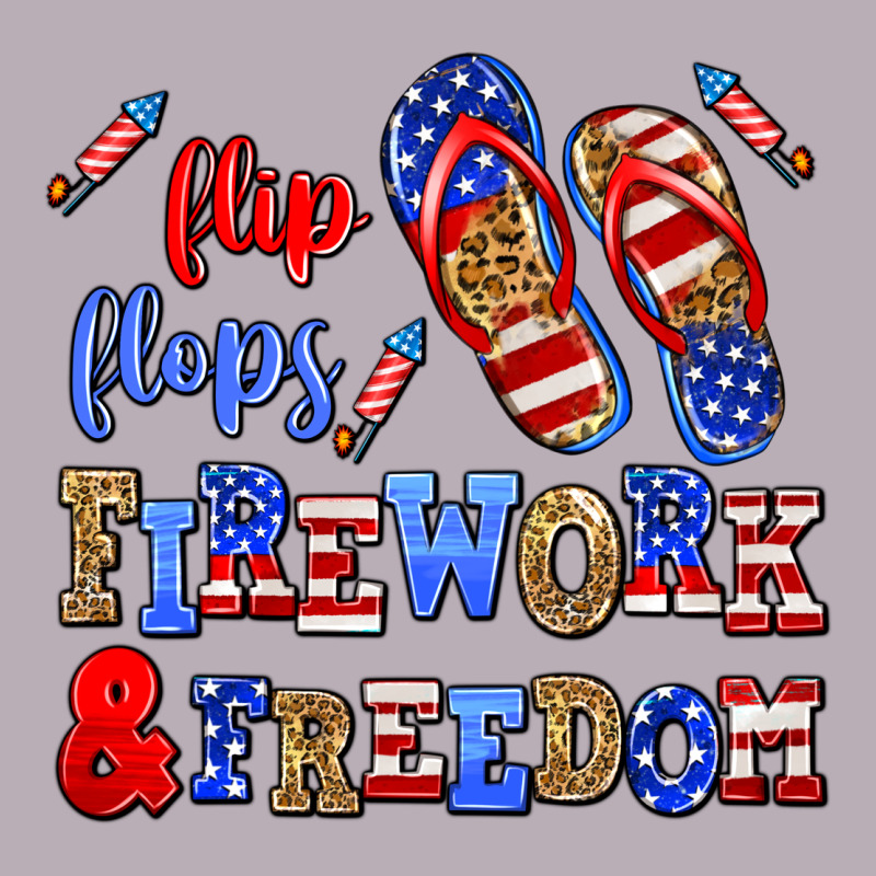 Flip Flops Fireworks And Freedom Vintage Tee by AdoDesignShop | Teevron