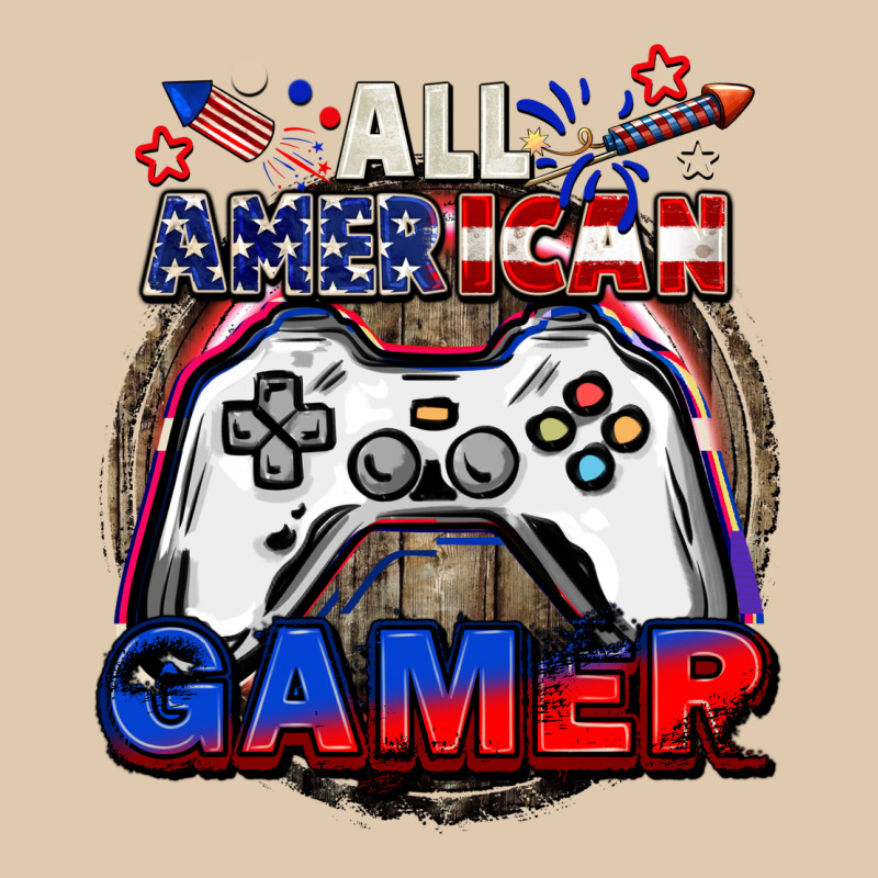 All American Gamer 4th Of July Heavyweight Sweatshirt by CowGirlArtShop | Teevron