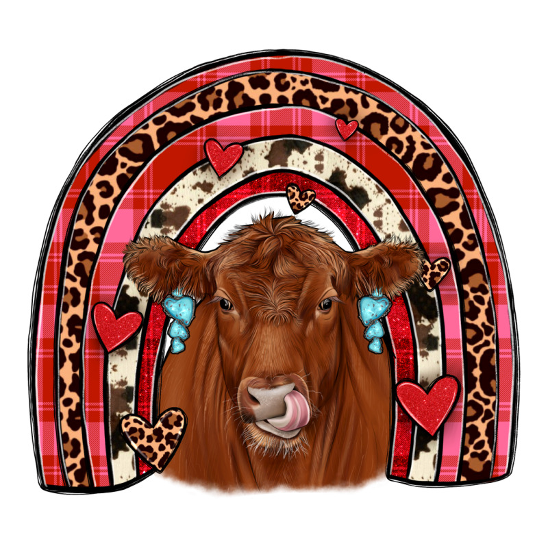 Valentines Red Angus Rainbow Classic Tee by JahusDesignShop | Teevron
