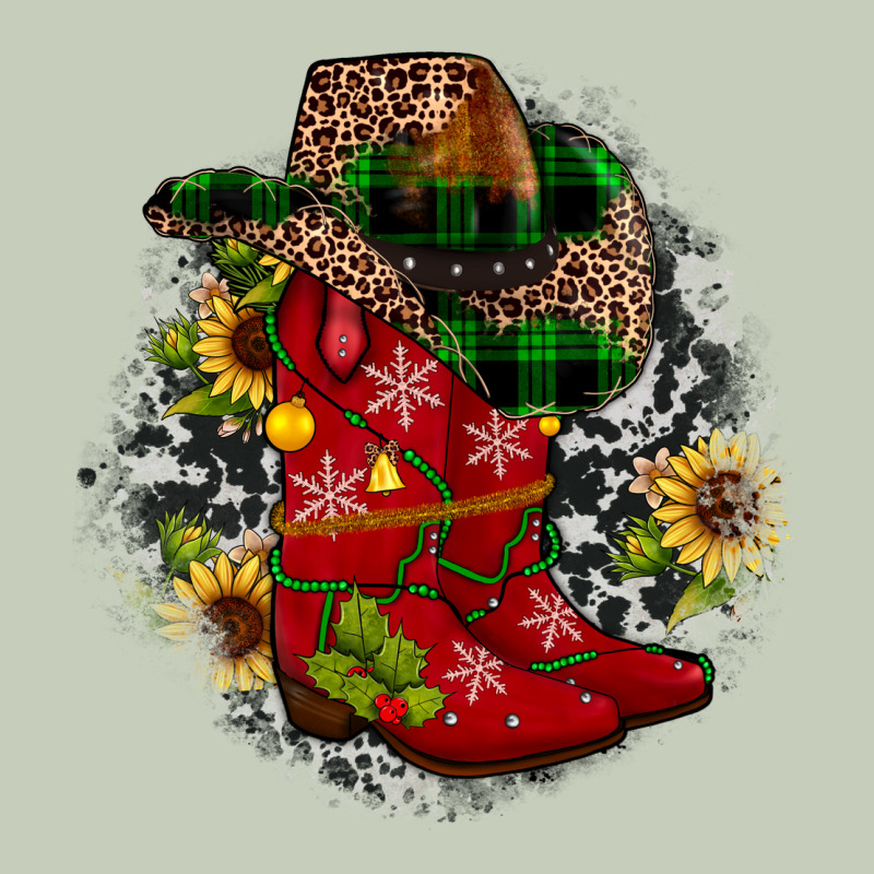 Christmas Cowboy Boots Long Sleeve Tee by JahusDesignShop | Teevron