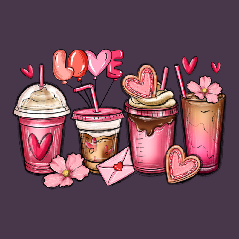 Valentines Day Coffee Cups Heavyweight Hoodie by MaliasSmallBusiness | Teevron