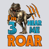 I'm Three Hear Me Roar Dinosaur Birthday Zipper Hoodie | Teevron