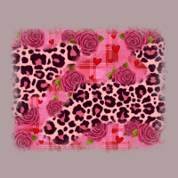 Valentine's Day Roses Leopard Background Vintage Hoodie | Teevron