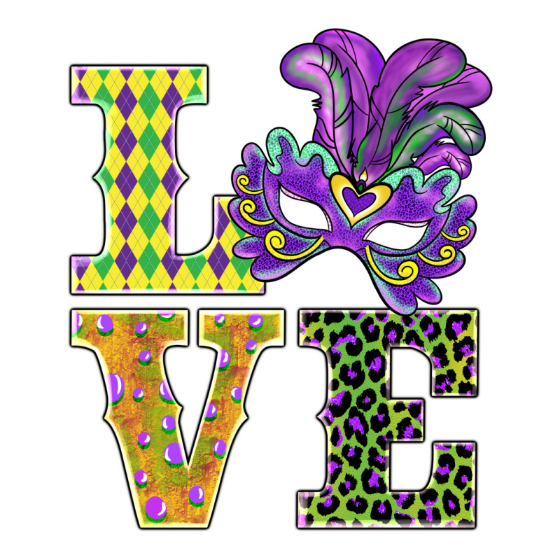 Mardi Gras Love Mask Zipper Hoodie by BarkalooDesign | Teevron