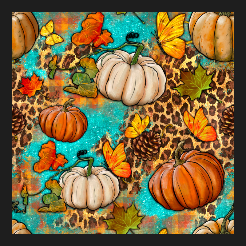 Fall Pumpkin Seamless Pattern Classic Tee by BundleAndBundleShop | Teevron