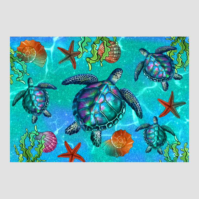 Turtle Seashells Starfish Classic Tee by Artiststas | Teevron