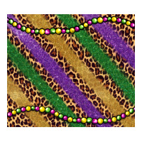 mardi gras leopard glitter bead | Teevron