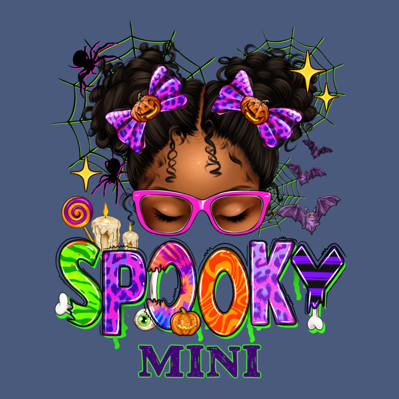 Spooky Mini Halloween Messy Bun Vintage Hoodie by texasbilliewilder | Teevron