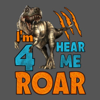 I'm Four Hear Me Roar Dinosaur Birthday Zipper Hoodie | Teevron