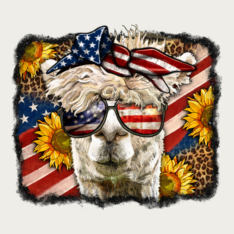 4th Of July Llama Zipper Hoodie by LillyAllenDesigns | Teevron