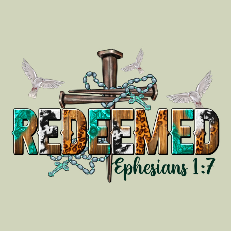 Redeemed Ephesians 1 7 Heavyweight Hoodie by NancyCooperArtShop | Teevron