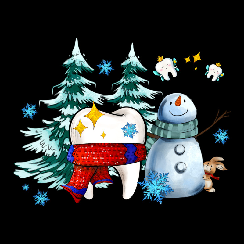 Dental Christmas Teeth And Winter With Snowman Ladies Tee by AdoDesignShop | Teevron