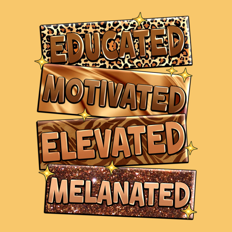 Educated Motivated Elevated Melanated Vintage Hoodie by Zillion Design Studio | Teevron