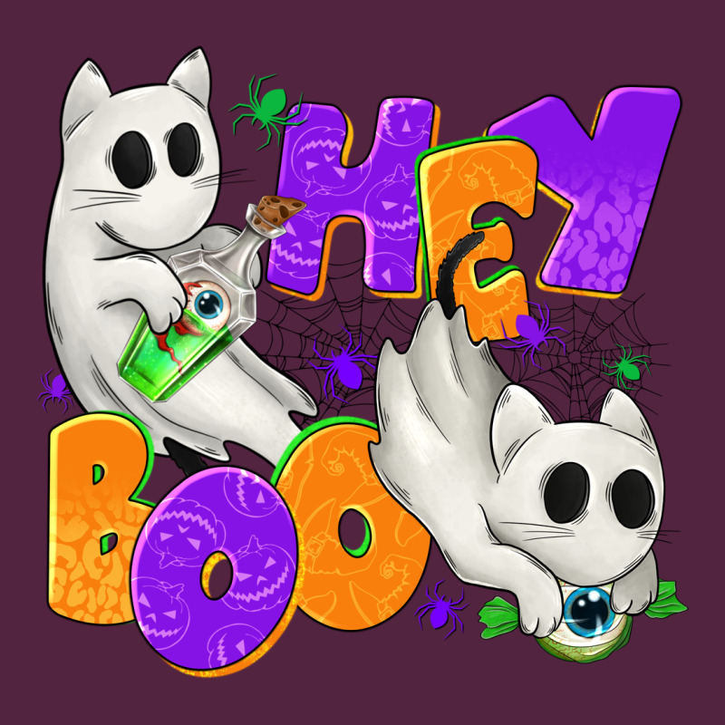Hey Boo With Ghost Cats Urban Hoodie by texasbilliewilder | Teevron