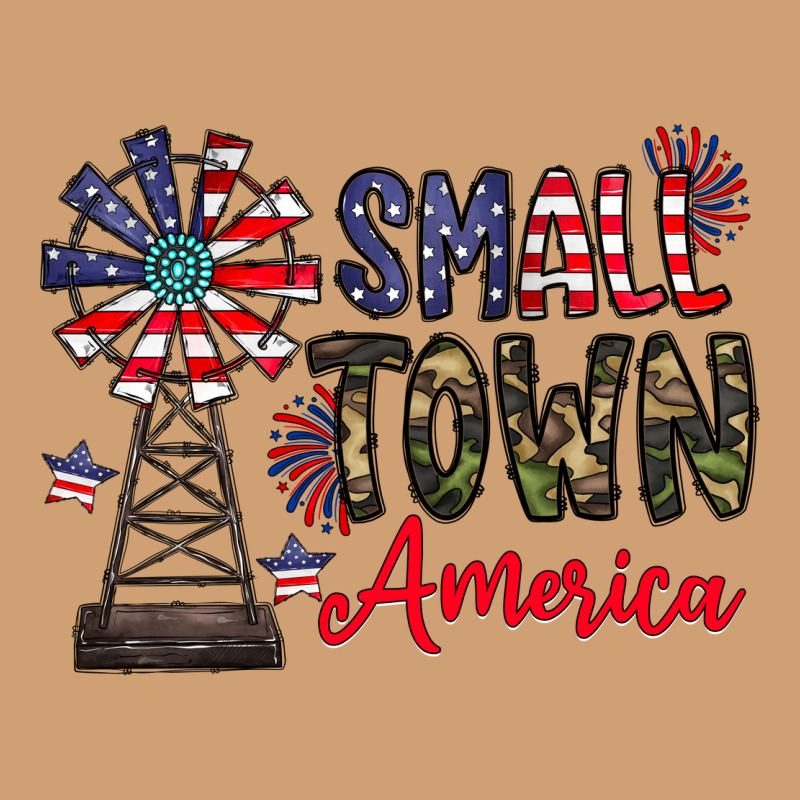 Small Town America Vintage Tee by CowhideDigitalArt | Teevron