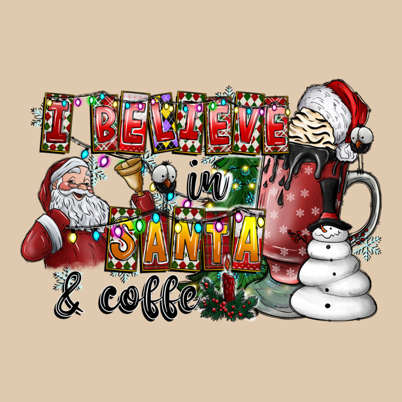 I Believe In Santa And Coffee Heavyweight Sweatshirt by CowhideDigitalArt | Teevron