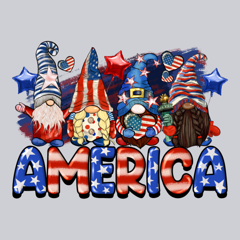 America Gnomes 4th Of July Heavyweight Sweatshirt by CowGirlArtShop | Teevron
